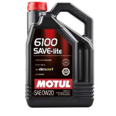 Масло автомобильное, 4л (синтетика, 0W-20, 6100 SAVE-LITE) MOTUL (#108004)