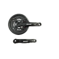 Звезды велосипедные (передние) 24/34/42T (+2 шатуна L-170mm, квадрат, черные, с защитой) NSP-3001