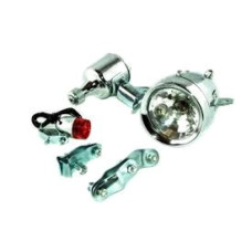 Оптика велосипедная (фара передняя, стоп задний, динамка 12V6W) YKX (mod.A)