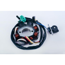 Статор генератора 4T GY6 50 (6+2 катушек, 4 контакта) SUNY