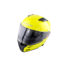 Шлем-интеграл (mod:FF324) (size:ХL, желтый, METRO, Clear 3D Optically Correct SUNVISOR, Twin Shield System, PUMP Air-Go) LS-2
