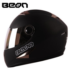 Шлем-интеграл (mod:B-500) (size:M, черно-коричневый) BEON (Уценка1)