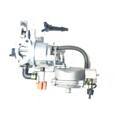 Карбюратор м/б 168F/170F (6,5/7Hp) с газовым редуктором (пропан-бутан) (механизм рычажный) с переключателем LIBA