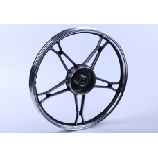 Диск колеса 1,2 * 17 (перед, барабан) (легкосплавный, черный) Delta AMG