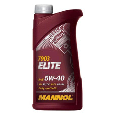 Масло 4T, 1л (SAE 5W-40, синтетика, Elite 5W-40 API SN/CF) MANNOL