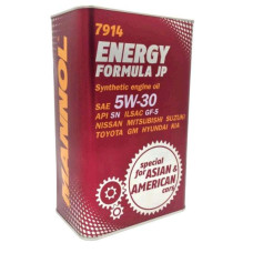Масло автомобильное, 4л ж/б (SAE 5W-30, синтетика, Energy Formula JP API SL) MANNOL