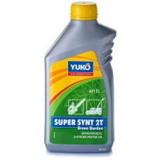 Масло 2T, 1л (полусинтетика, SUPER SYNT 2T Green Garden, JASO, ISO-L-EGC, API TC) YUKO (#GRS)