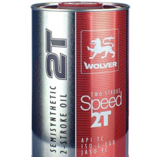 Масло 2T, 1л (полусинтетика, Two Stroke Speed) WOLVER (#GRS)