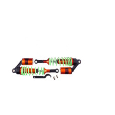 Амортизаторы (пара) Delta 340mm, газомасляные (салатовые +паутина) KOMATCU