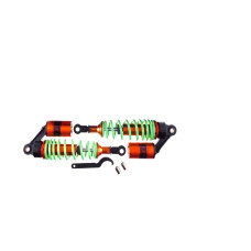 Амортизаторы (пара) Delta 330mm, газомасляные (салатовые +паутина) KOMATCU