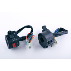 Блоки кнопок руля (пара) CB/CG 125-150 (черные) KOMATCU