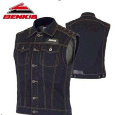 Безрукавка (джинсовая с защитой) (size:L) VV