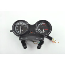 Панель приборов (в сборе) Yamaha YBR125 (140км/ч, тахометр, черная) (#MY-127) MANLE