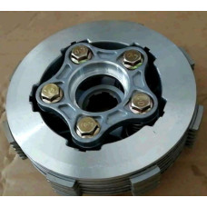 Диски сцепления (в сборе) 4T CG125 (5 болтов) (диски, пружины, столик) (расширенная) JH