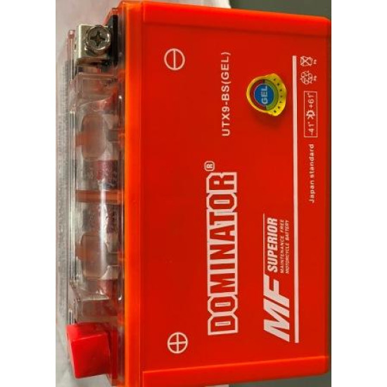 АКБ UTX9-BC DOMINATOR (GEL) оранжевый 106x86x150