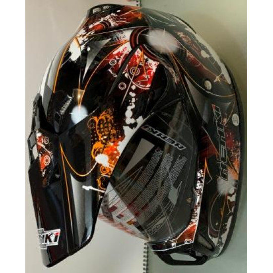 Шлем кроссовый NENKI MX-310 чёрно-оранжевый