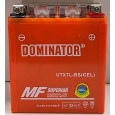 АКБ GTX7L-BS DOMINATOR (GEL) оранжевый 130x110x70
