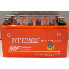 АКБ UTX7А-BC DOMINATOR (GEL) оранжевый 95x87x150