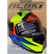 Шлем интеграл NENKI FF-863 желто-сине-красный