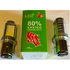 Лампа фары LED BA20D 2 диода со стабилизатором