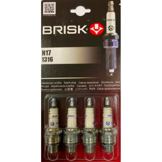 Свеча 2т № 17 1316 блистер 4шт. BRISK 