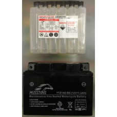 АКБ   YTZ14S-BS(12V11,2AH)  заливной 11,2*8,8*15,0 MUSSTANG