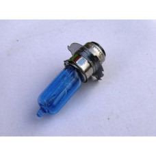Лампа фары 12V35/35W   P15d-25-3 (3 уса синяя блистер)  